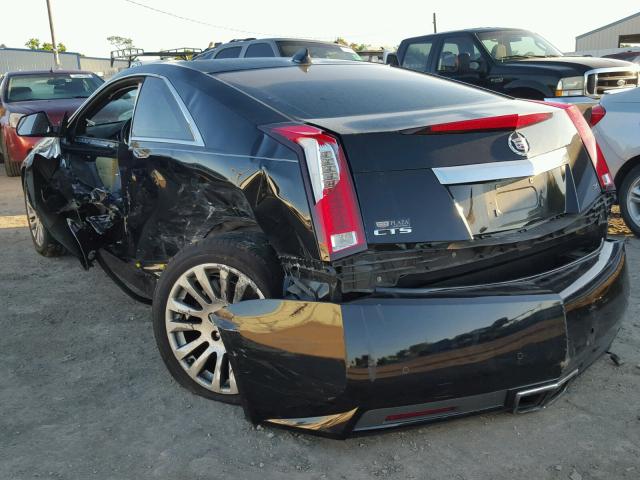 1G6DA1E38E0170592 - 2014 CADILLAC CTS BLACK photo 3