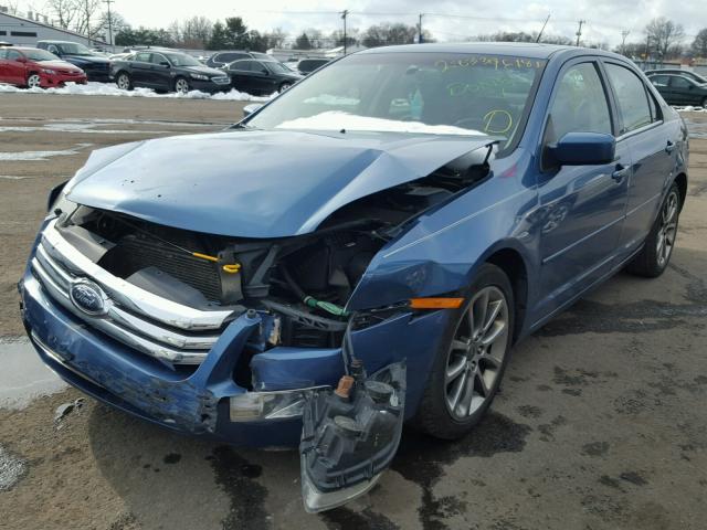 3FAHP08169R164917 - 2009 FORD FUSION SEL BLUE photo 2