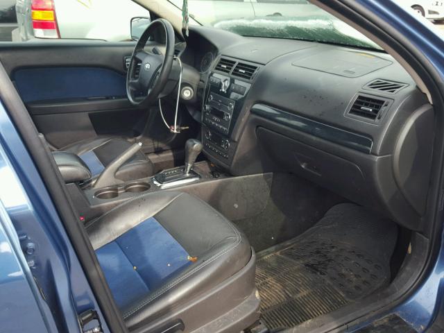 3FAHP08169R164917 - 2009 FORD FUSION SEL BLUE photo 5