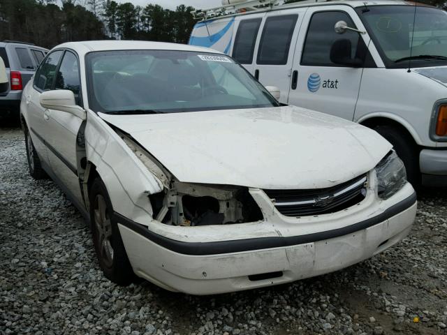 2G1WF52E259370581 - 2005 CHEVROLET IMPALA WHITE photo 1