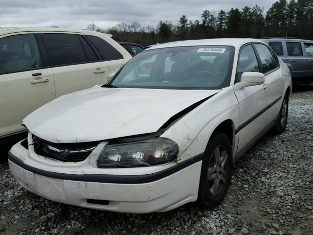 2G1WF52E259370581 - 2005 CHEVROLET IMPALA WHITE photo 2