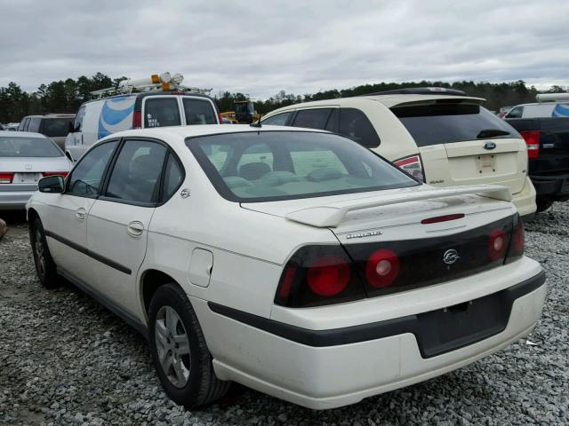 2G1WF52E259370581 - 2005 CHEVROLET IMPALA 白色 照片 3