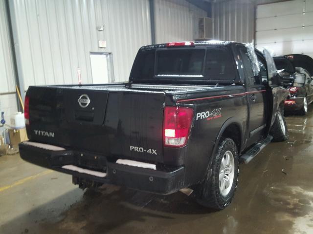 1N6AA0EC0BN317333 - 2011 NISSAN TITAN S BLACK photo 4