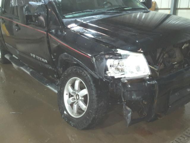 1N6AA0EC0BN317333 - 2011 NISSAN TITAN S BLACK photo 9