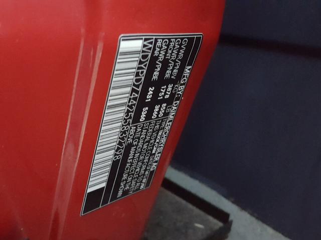 WDYPD744255832298 - 2005 FREIGHTLINER SPRINTER 2 RED photo 10