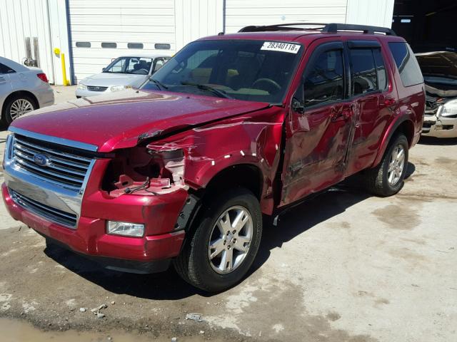 1FMEU63E48UA91584 - 2008 FORD EXPLORER X RED photo 2