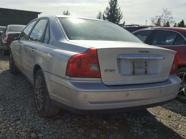 YV1TS592961444516 - 2006 VOLVO S80 2.5T SILVER photo 3