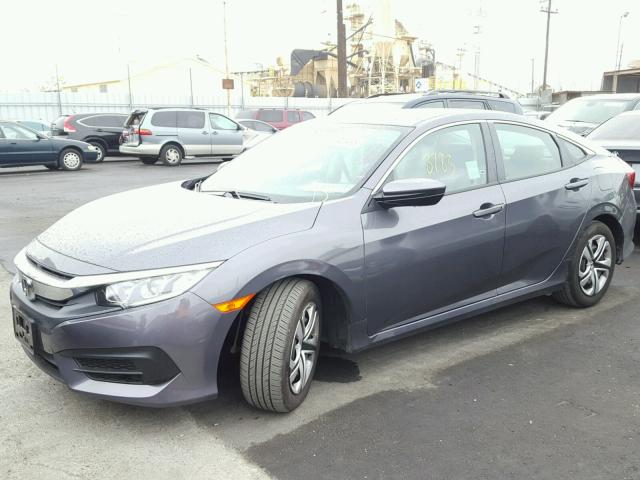 2HGFC2F54HH524566 - 2017 HONDA CIVIC LX GRAY photo 2