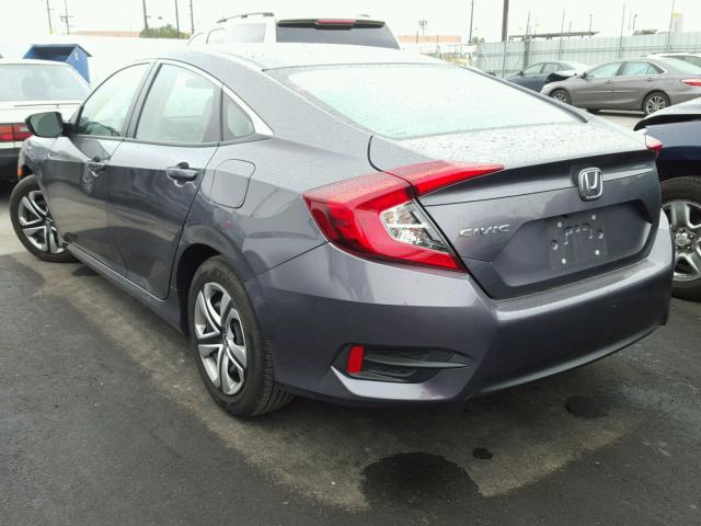 2HGFC2F54HH524566 - 2017 HONDA CIVIC LX GRAY photo 3