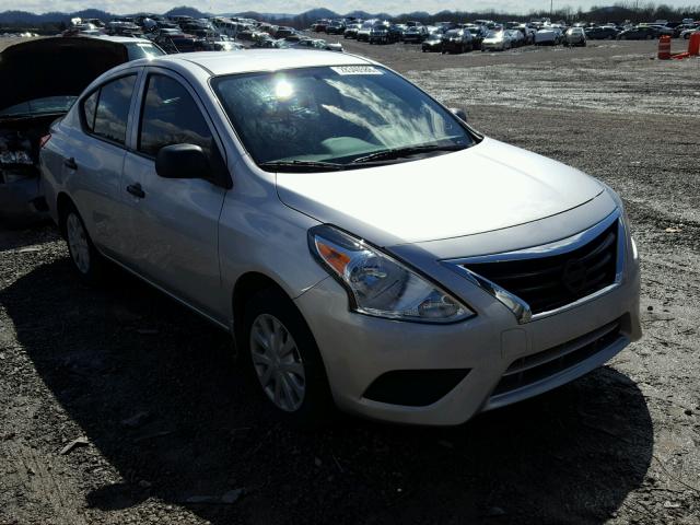 3N1CN7AP4FL824620 - 2015 NISSAN VERSA S SILVER photo 1