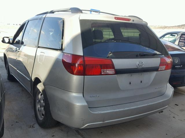 5TDZA23C25S361823 - 2005 TOYOTA SIENNA CE GRAY photo 3