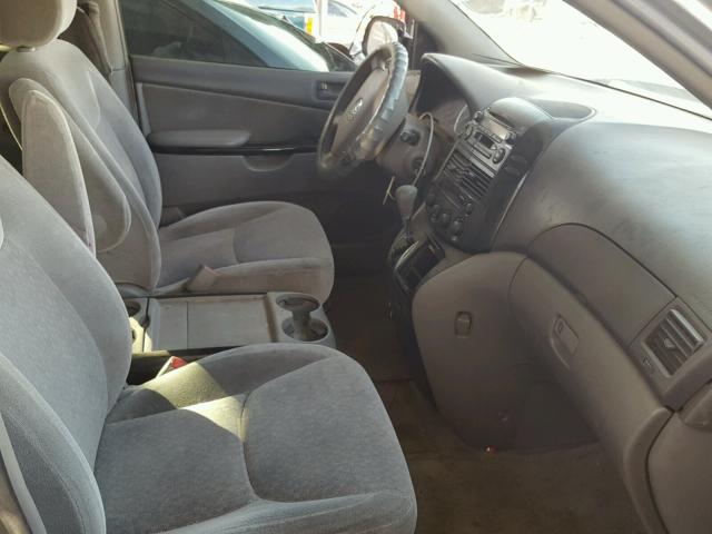 5TDZA23C25S361823 - 2005 TOYOTA SIENNA CE GRAY photo 5