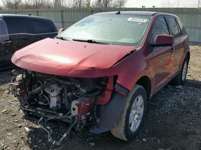 2FMDK39C27BA72123 - 2007 FORD EDGE SEL P RED photo 2