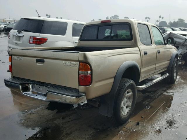 5TEGN92N13Z277550 - 2003 TOYOTA TACOMA DOU TAN photo 4