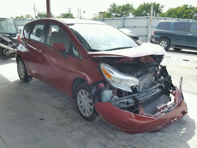 3N1CE2CP5FL367669 - 2015 NISSAN VERSA NOTE RED photo 1