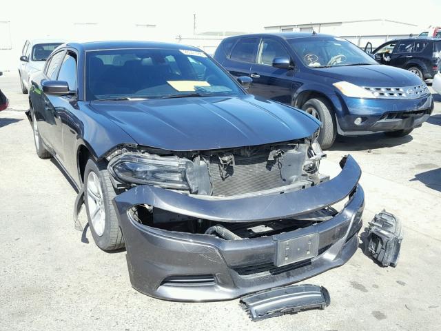 2C3CDXBG7FH741887 - 2015 DODGE CHARGER SE CHARCOAL photo 1