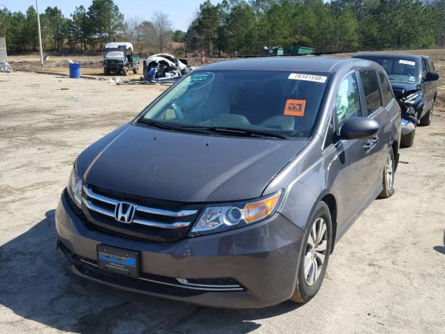 5FNRL5H35GB123167 - 2016 HONDA ODYSSEY SE GRAY photo 2