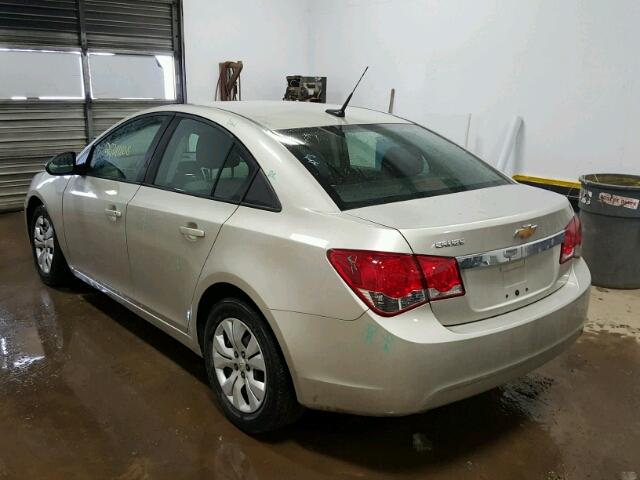 1G1PA5SH0E7235078 - 2014 CHEVROLET CRUZE LS GOLD photo 3