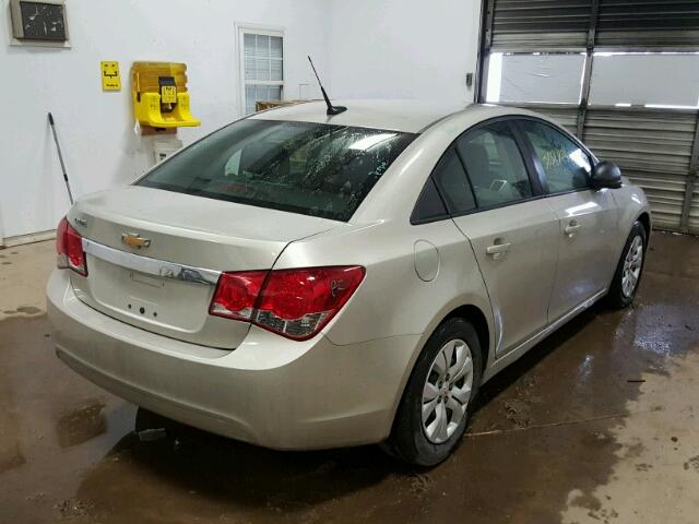 1G1PA5SH0E7235078 - 2014 CHEVROLET CRUZE LS GOLD photo 4