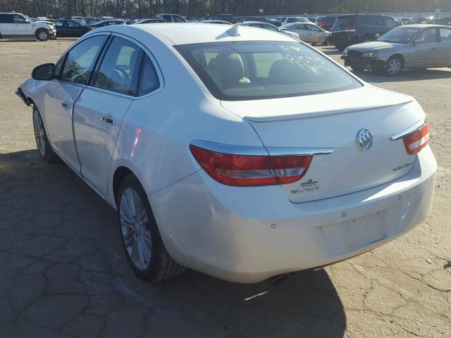 1G4PR5SK2D4215065 - 2013 BUICK VERANO CON WHITE photo 3