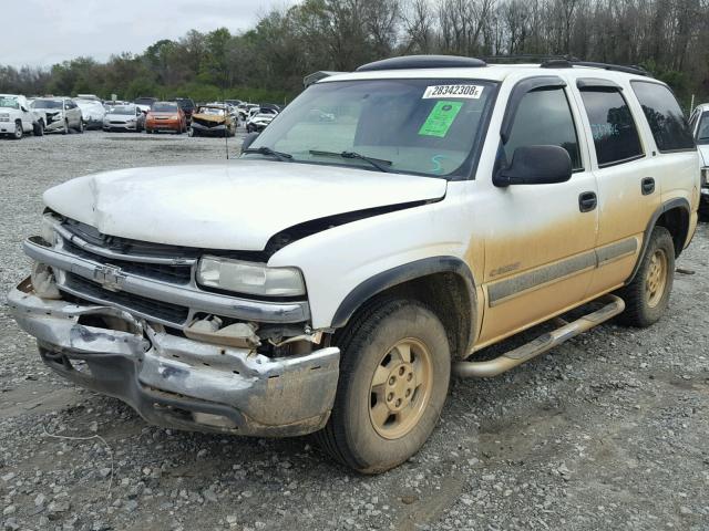 1GNEK13T6YJ120278 - 2000 CHEVROLET TAHOE K150 WHITE photo 2