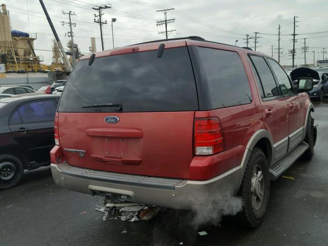 1FMRU15W73LA78577 - 2003 FORD EXPEDITION RED photo 4