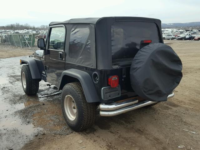 1J4FA49S26P704651 - 2006 JEEP WRANGLER / BLACK photo 3