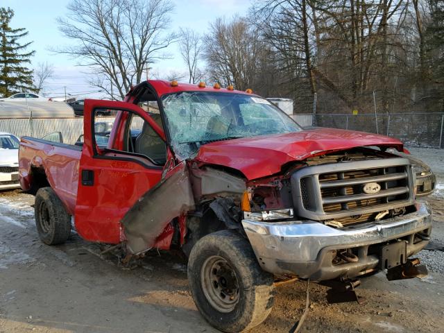 1FTNF21F42EB56177 - 2002 FORD F250 SUPER RED photo 1