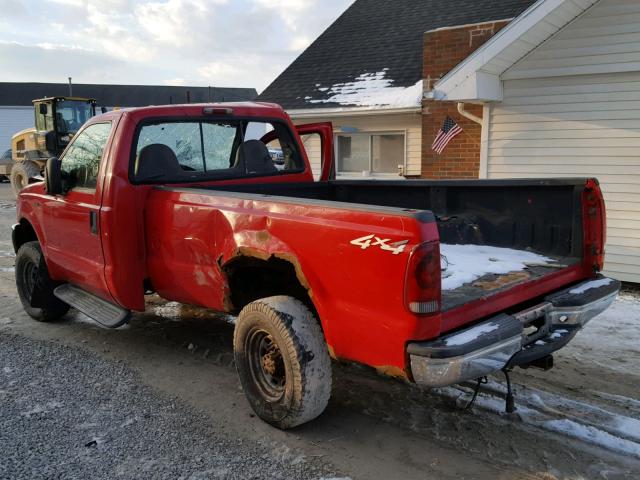 1FTNF21F42EB56177 - 2002 FORD F250 SUPER RED photo 3