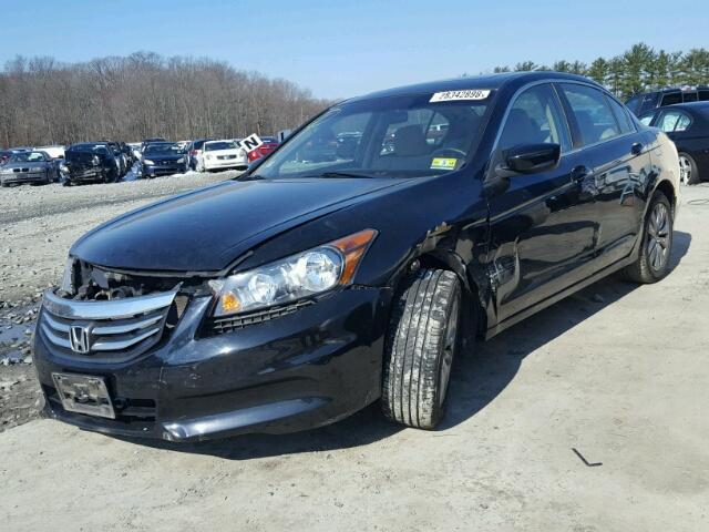 1HGCP2F74BA059625 - 2011 HONDA ACCORD EX BLACK photo 2