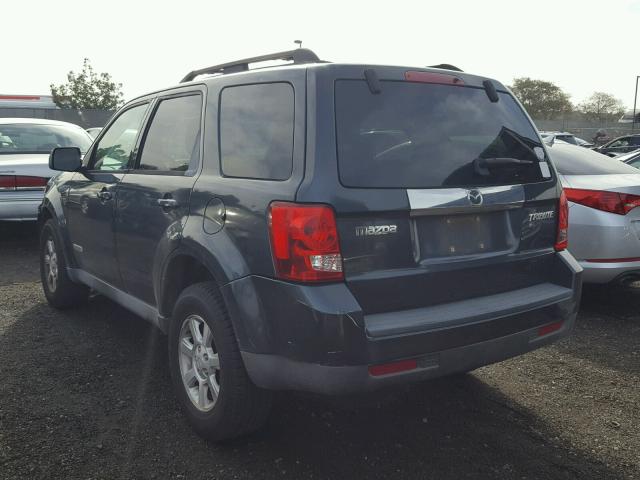 4F2CZ02Z38KM12086 - 2008 MAZDA TRIBUTE I GRAY photo 3