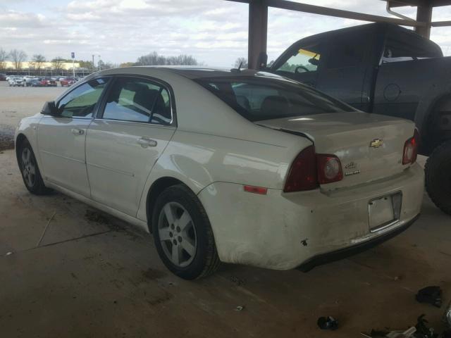 1G1ZG57B984224050 - 2008 CHEVROLET MALIBU LS თეთრი ფოტო 3