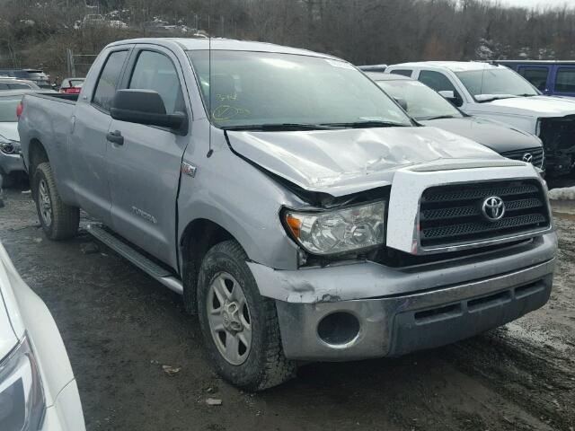 5TFBV54197X011316 - 2007 TOYOTA TUNDRA DOU SILVER photo 1