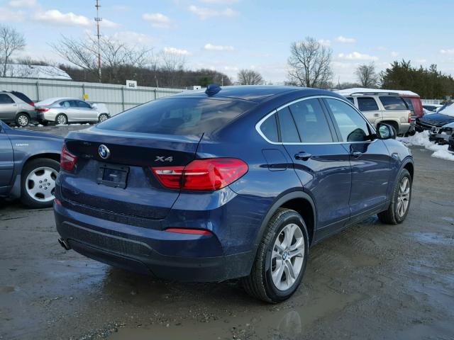 5UXXW3C51F0M89263 - 2015 BMW X4 XDRIVE2 BLUE photo 4