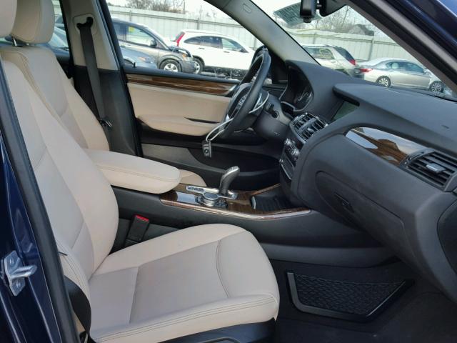 5UXXW3C51F0M89263 - 2015 BMW X4 XDRIVE2 BLUE photo 5