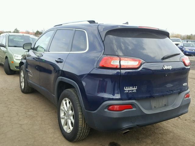 1C4PJMCB7EW156086 - 2014 JEEP CHEROKEE L BLUE photo 3