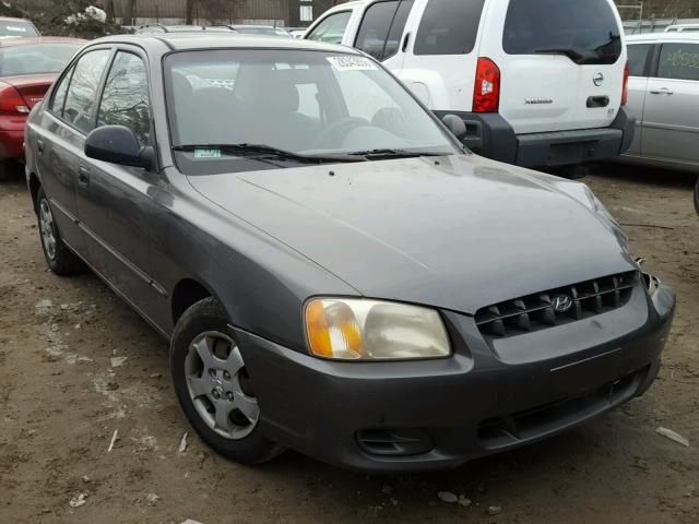 KMHCG45C72U404553 - 2002 HYUNDAI ACCENT GL GRAY photo 1