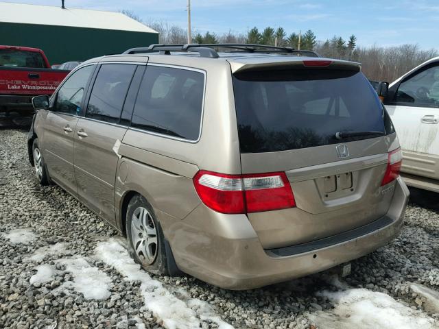 5FNRL38755B036602 - 2005 HONDA ODYSSEY EX TAN photo 3