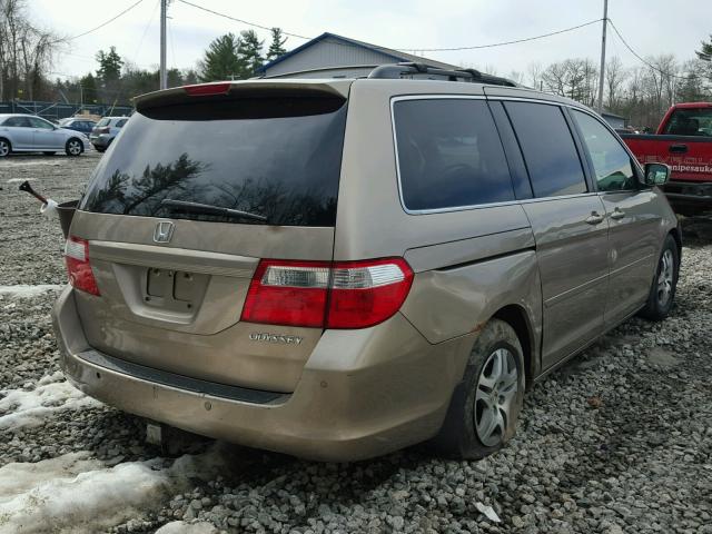 5FNRL38755B036602 - 2005 HONDA ODYSSEY EX TAN photo 4