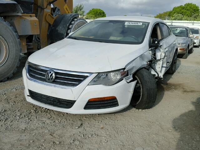 WVWMP7AN8BE725402 - 2011 VOLKSWAGEN CC SPORT WHITE photo 2