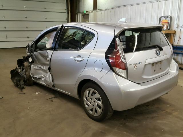 JTDKDTB32F1577234 - 2015 TOYOTA PRIUS C SILVER photo 3