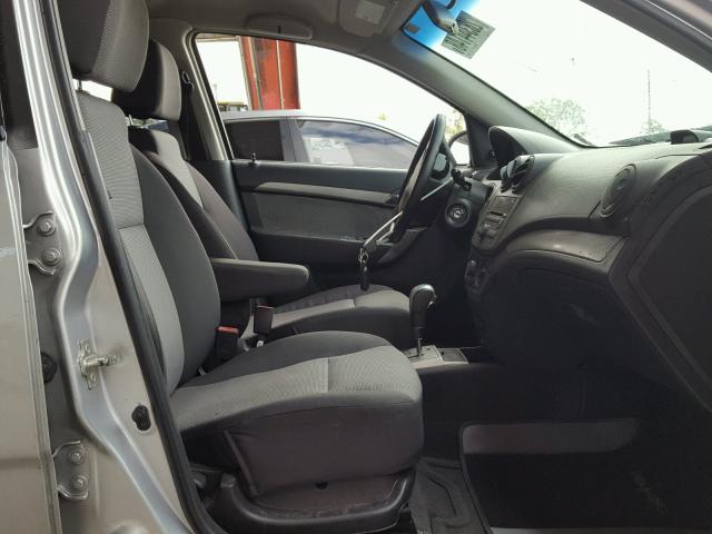KL1TD66E29B635706 - 2009 CHEVROLET AVEO LS 银色 照片 5