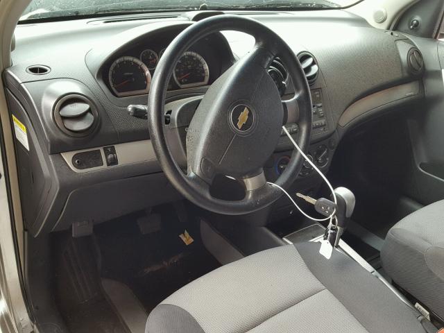 KL1TD66E29B635706 - 2009 CHEVROLET AVEO LS 银色 照片 9