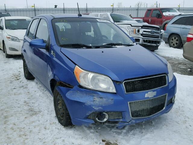 KL1TX65E39B356712 - 2009 CHEVROLET AVEO LT BLUE photo 1