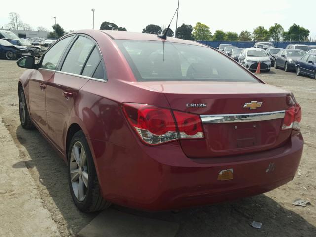 1G1PF5S90B7151347 - 2011 CHEVROLET CRUZE LT RED photo 3