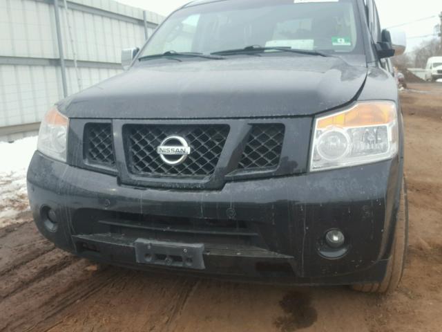 5N1AA08C18N628403 - 2008 NISSAN ARMADA SE BLACK photo 10