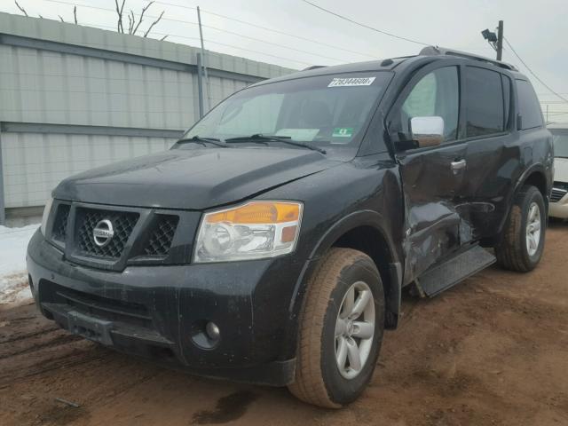 5N1AA08C18N628403 - 2008 NISSAN ARMADA SE BLACK photo 2