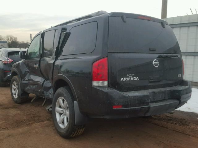 5N1AA08C18N628403 - 2008 NISSAN ARMADA SE BLACK photo 3