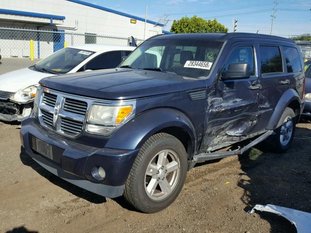 1D8GT28K48W130588 - 2008 DODGE NITRO SXT BLUE photo 2