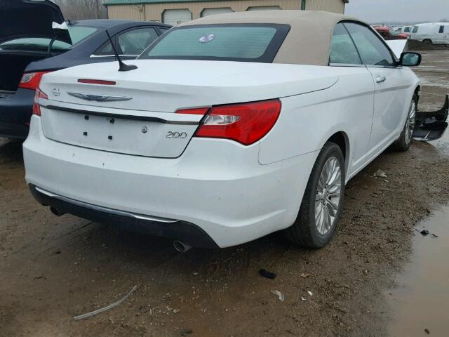 1C3BC7EG0BN554681 - 2011 CHRYSLER 200 LIMITE WHITE photo 4